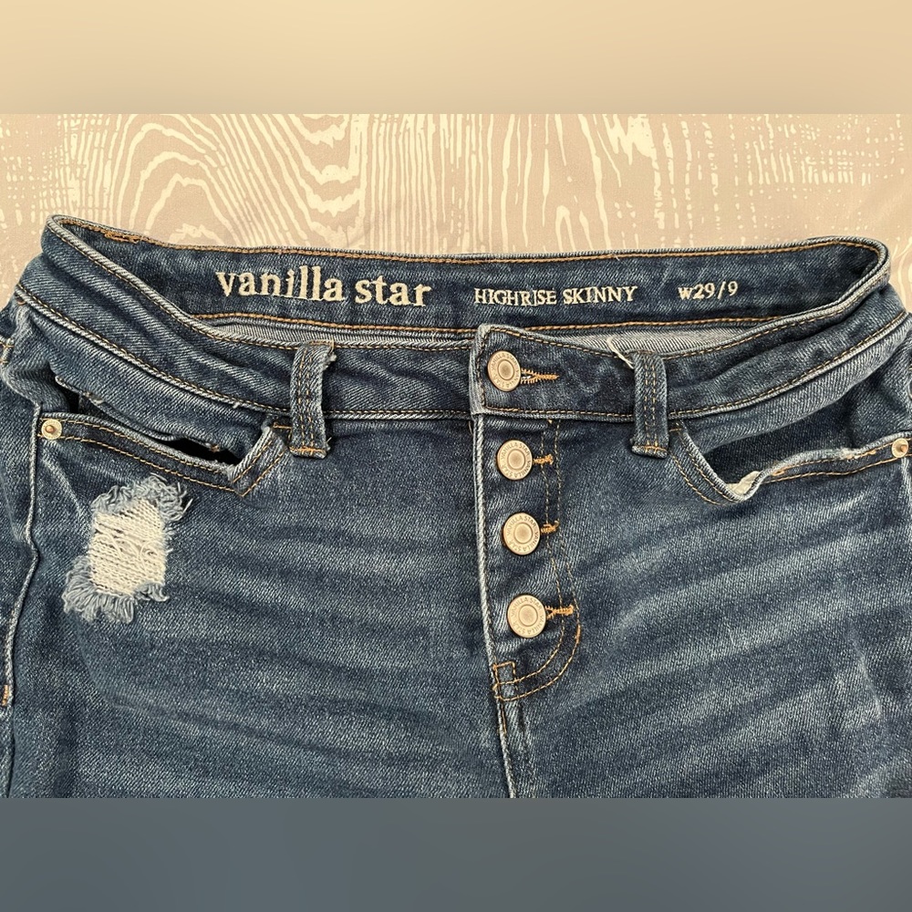 Button-Front Jeans - Picture 3 of 3